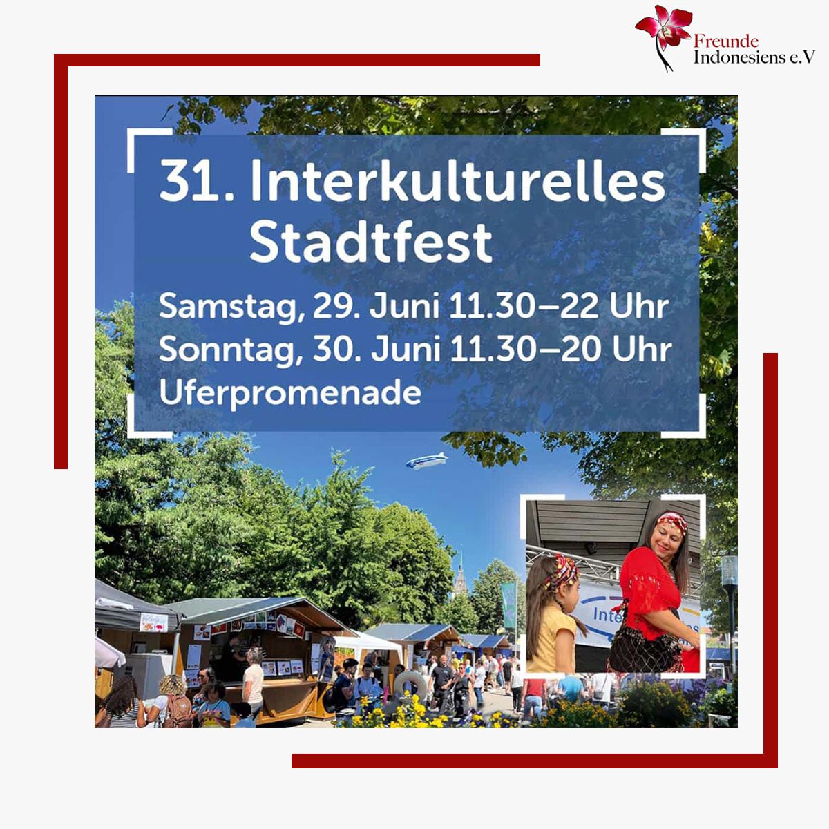 Freunde Indonesiens beim Stadtfest Friedrichshafen 2024